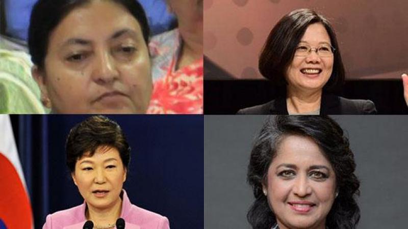 4 présidentes asiatiques : Corée du Sud, Taïwan, Népal et Maurice