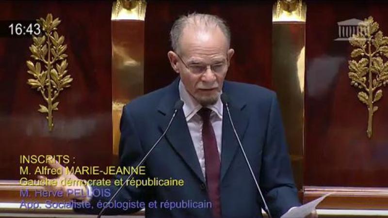 Alfred Marie-Jeanne à l'Assemblée nationale dans son ultime discours : "Je demande qu'à l'heure de mon trépas, il n'y ait ni annonce ni minute de silence"