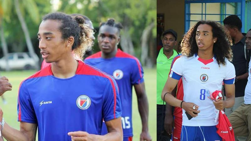 Le footballeur haïtiano-japonais, Zackary Hériveaux, membre des "Grenadiers", la sélection nationale d'Haïti