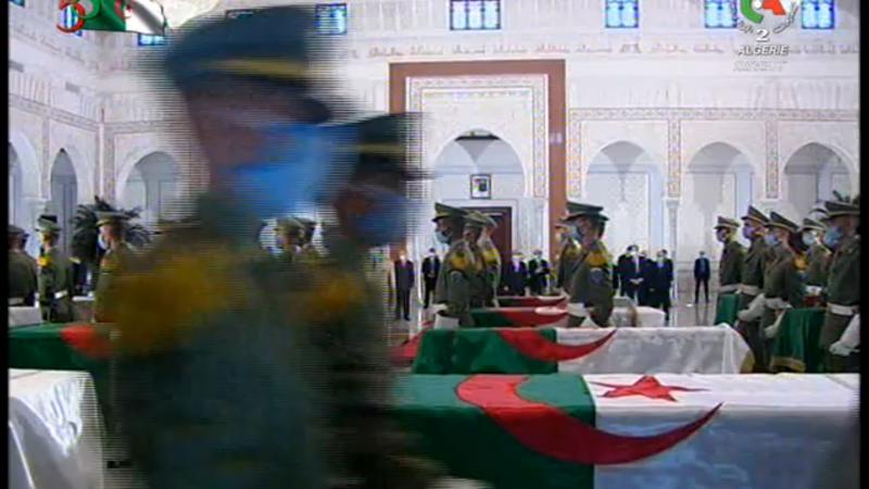 Accueil solennel pour les restes de vingt-quatre résistants algériens