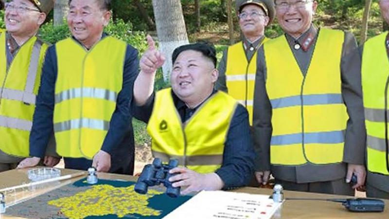 Kim Jong-un veut profiter des blocages du 17 novembre pour envahir la France