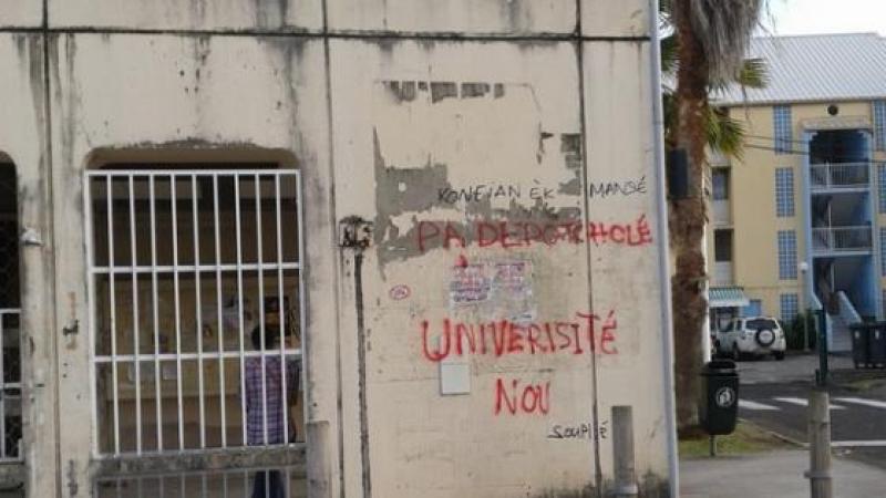Graffitis injurieux sur du campus de Fouillole : le campus de Schoelcher en a l'habitude !
