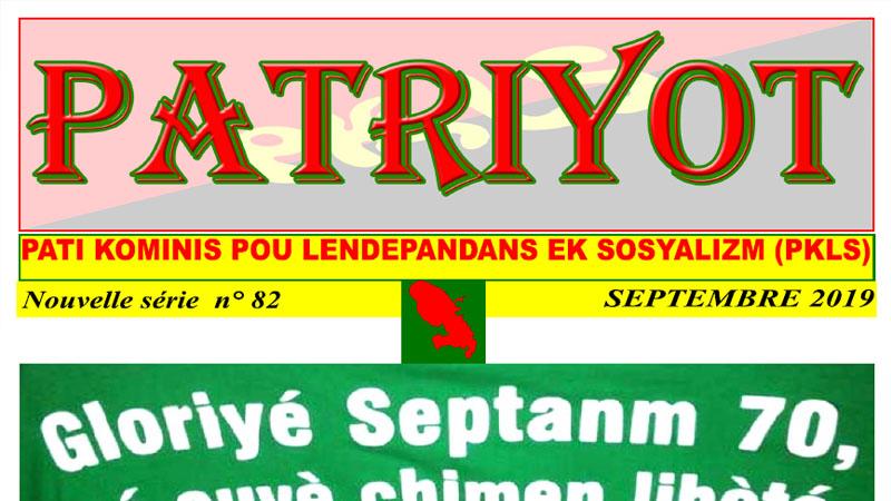 Patriyot #82 Septembre 2019
