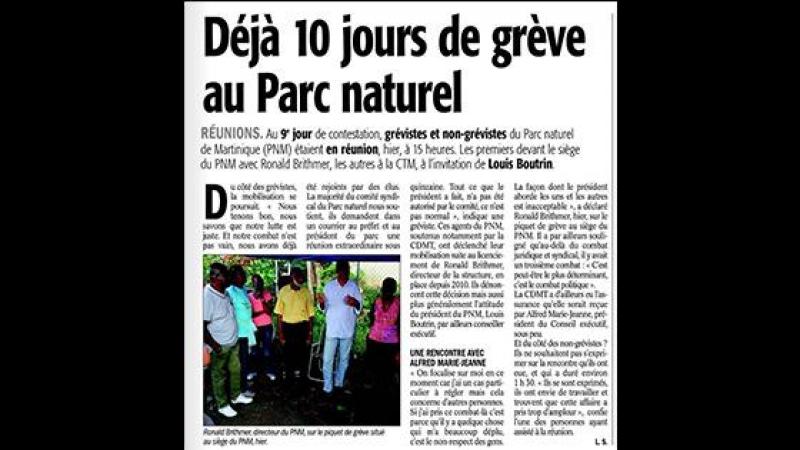 Blocage du Parc Naturel de Martinique : "Le combat le plus important est politique", dixit le DGS