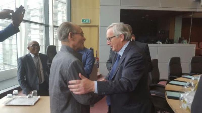Intervention du Président Alfred MARIE-JEANNE devant le président de la commission Européenne, Jean-Claude JUNKER