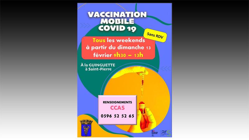 Saint-Pierre : reprise de la vaccination à la Guinguette le 13 février