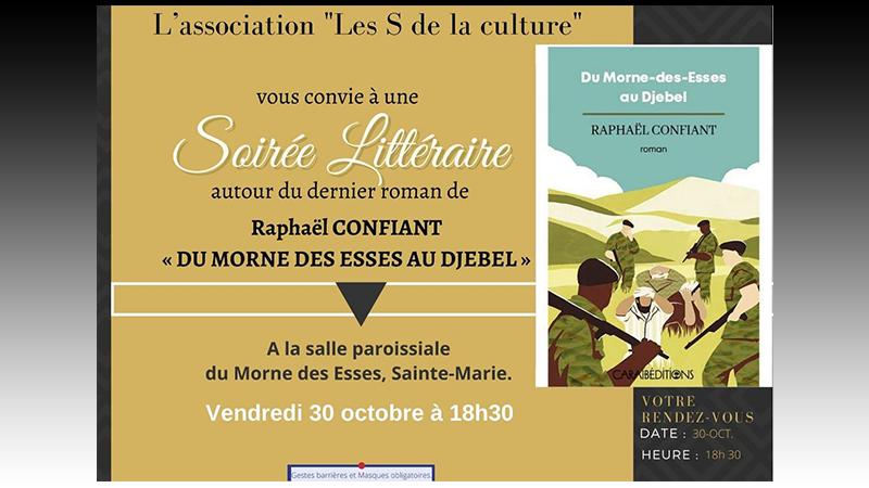 MORNE DES ESSES - SALLE PAROISSIALE : SOIRÉE LITTÉRAIRE AVEC RAPHAËL CONFIANT VENDREDI 30 OCT. 18h30