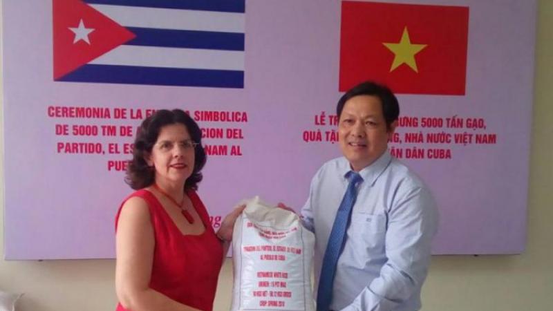 Vietnam dona a Cuba 5 mil toneladas de arroz para hacer frente a la escasez de alimentos en medio de la pandemia del coronavirus