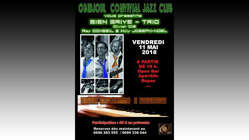 Jazz biguiné à Bellevue  Vendredi 12 mai 2018