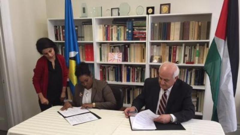 SAINT LUCIA ESTABLISHES DIPLOMATIC RELATIONS WITH THE STATE OF PALESTINE 