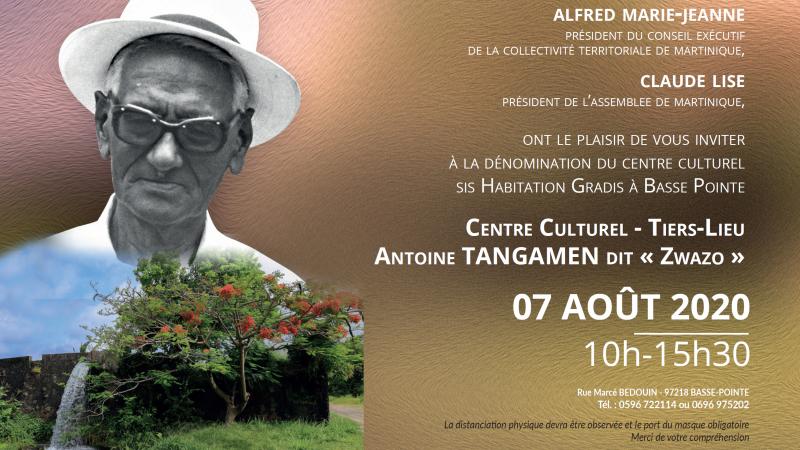 BASSE-POINTE : INAUGURATION DU CENTRE CULTUREL "ANTOINE TENGAMEN" DIT "ZWAZO"