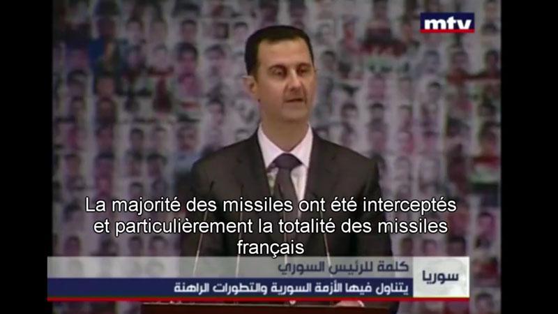 Bachar Al-Assad ba Macron : "16 million éwo misil-la ou makayé a, ou té pé sèvi'y ba madjendjen lakay-ou !"
